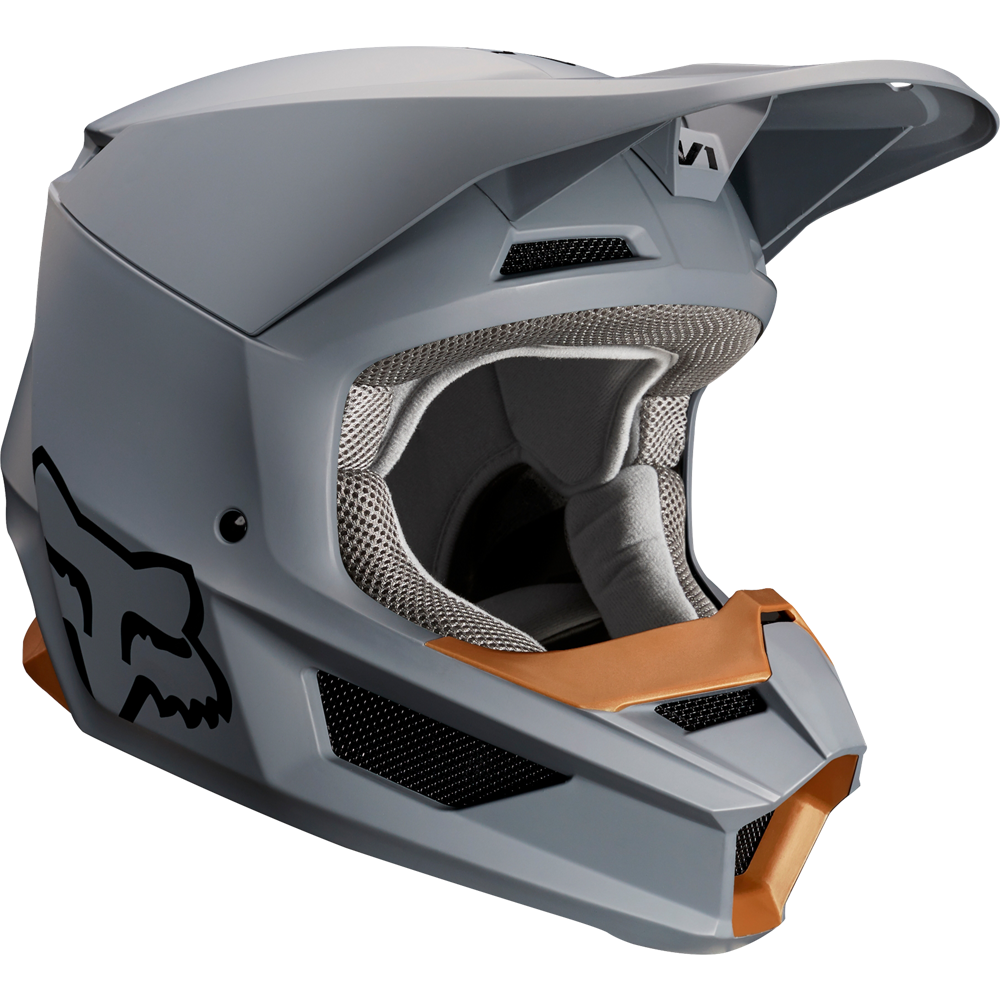 Fox Racing V1 Matte 2019 шлем кроссовый, серый