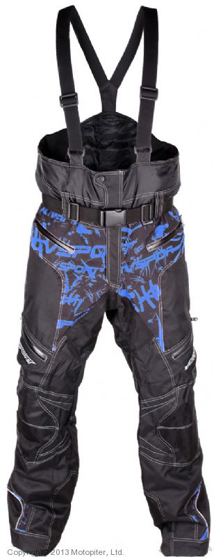 Снегоходные штаны Taiga, черный/синий
