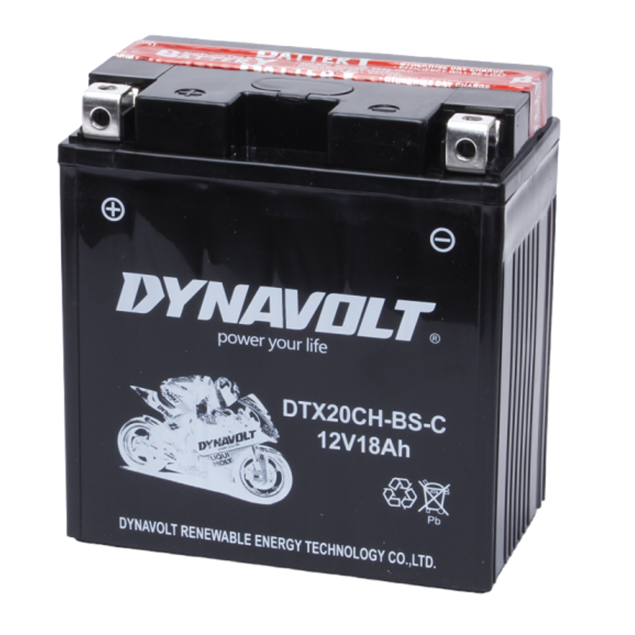 Аккумулятор Dynavolt DTX20CH-BS-C, 12V, AGM