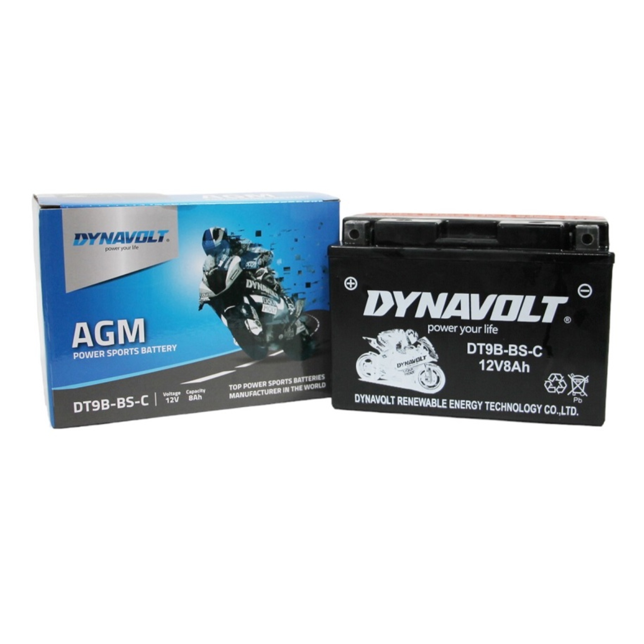 Аккумулятор Dynavolt DT9B-BS-C, 12V, AGM