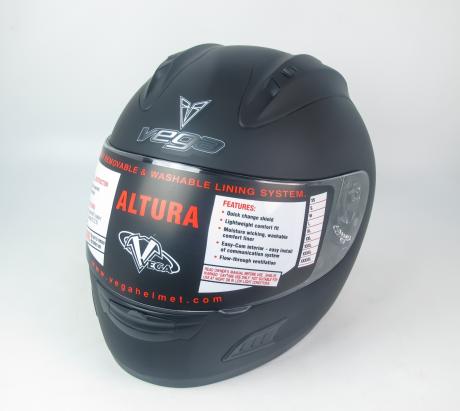 Шлем VEGA Altura Solid черный матовый