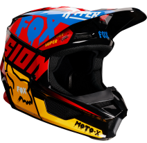 Fox Racing V1 Czar 2019 шлем кроссовый, черно-желтый