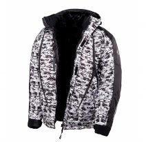 A02530LITE (черный/белый, S), Куртка снегоходная AGVSPORT Pixel Lite, мужской(ие), размер M, цвет черный/белый