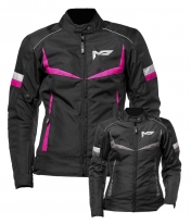M01505 (черный/серый, XS), Куртка текстильная  MOTEQ ASTRA, женский, размер XS, цвет черный