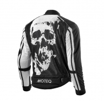 M01531 (черный/белый, S), Куртка текстильная  MOTEQ REBEL, мужской(ие), размер S, цвет черный