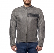 M08508 (Серый, S), Куртка кожаная  MOTEQ DEFENDER, мужской(ие), размер S, цвет серый