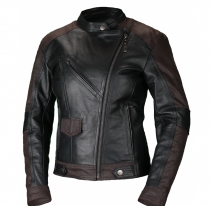 M08517 (черный/коричневый, XXS), Куртка женская Teacher WAX, кожа-вокс