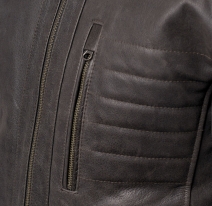 M08514 (Черный, S), Куртка кожаная  MOTEQ Gunner, мужской(ие), размер S, цвет черный