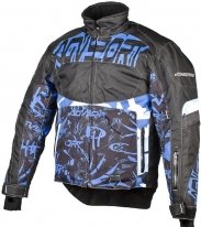 A07586 (черный/синий, M), Снегоходная куртка Taiga, черная/синяя