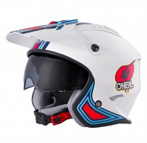 0635-0 (белый/красный, S), Шлем открытый O'NEAL Volt MN1 V24, глянец, размер S, цвет белый/красный