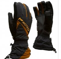 M01313 (черный/оранжевый, XS), Зимние перчатки MOTEQ СНЕЖОК, размер XS, цвет черный