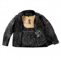 M08511 (черный/коричневый, S), Куртка кожаная  MOTEQ Challenger, мужской(ие), размер S, цвет черный
