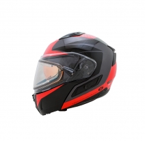 88-E3545 (красный/черный, M), Шлем снегоходный ZOX Condor Parkway, стекло с электроподогревом, глянец, размер M, цвет красный/черный