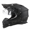0818-50 (черный, S), Шлем кроссовый со стеклом O'NEAL Sierra Flat V.22, мат., размер S, цвет черный