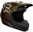 Fox Racing V1 Camo шлем кроссовый, зеленый камуфляж