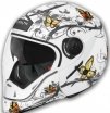 Шлем VEGA HD190 Butterfly белый глянцевый