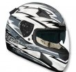 Шлем VEGA HD188 Techno серый/бел. глянцевый