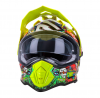 0818-20-S, Шлем кроссовый со стеклом O'NEAL Sierra Crank V.22, глянец, размер S, цвет разноцветный